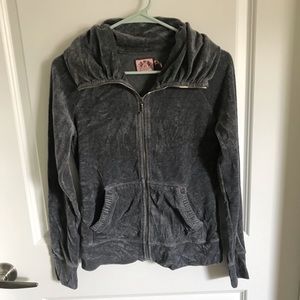 Juicy Couture Tracksuit Gray Jacket Size Medium